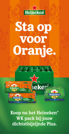  heineken krat bier 6 8 oranje original puur gerstemout pilsener l xl blikken r 0.0 pack 