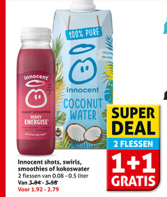 klik op dit plaatje voor een vergroting en voor vergelijkbare aanbiedingen gerelateerd aan
1 2 100 refreshing new taste innocent with vitamin super smoothie berry energise strawberry cherry apple guarana sugar coconut water shots smoothies kokoswater flessen liter deal 1 2 100 refreshing new taste innocent with vitamin super smoothie berry energise strawberry cherry apple guarana sugar coconut water shots smoothies kokoswater flessen liter deal