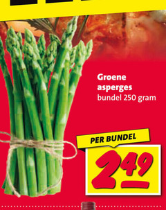  asperges 250 groene bundel 