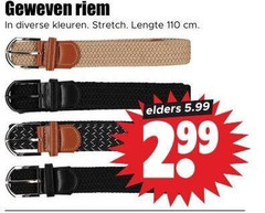 klik op dit plaatje voor een vergroting en voor vergelijkbare aanbiedingen gerelateerd aan
geweven riem kleuren stretch lengte cm elders 5.99 geweven riem kleuren stretch lengte cm elders 5.99