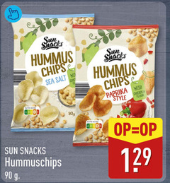  chips 90 sun snacks hummus sea salt wit chic paprika with style flour nutri score 