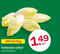  witlof 42 500 hollandse zak 