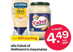  calve hellmans mayonaise 2 50 calvi real stuks 