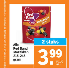  red band snoep 2 25 be dropfruit redband eland stazakken stuks 3 99 