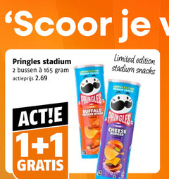  pringles chips 1 2 scoor stadium bussen actieprijs united edition snacks limited buffalo chicken wings races cheese burger 