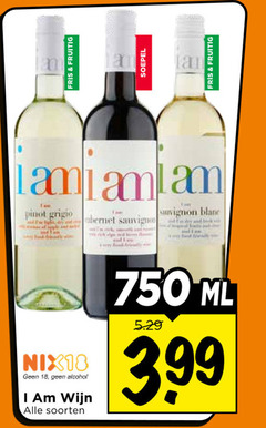  rode wijn rose witte 18 750 fris fruitig soepel tan sauvignon pinot grigio cabernet nix18 alcohol am soorten ml 3.99 