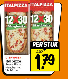 diepvriespizza 12 30 italpizza margherita diepvries snack pizza cm stuk 