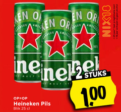  heineken blikjes bier 18 25 nix18 jaar legitimatie alcohol pils blik 1 00 