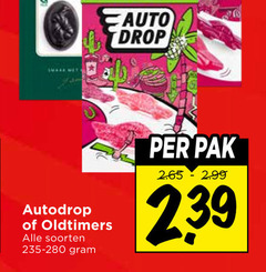  oldtimers autodrop drop snoep soorten pak 