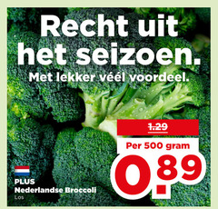  broccoli 500 recht seizoen voordeel nederlandse 