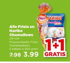  haribo frisia snoep 1 2 500 chamallows maribo oranjespekken zakken 3.99 