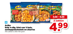  aviko aardappelproducten 2 100 aardappelschotel zwitserse stijl friet huis hotel smulfriet grip dip aardappelschotels churros zakken 300-750 