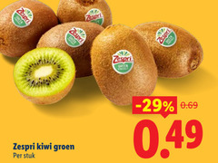  kiwi green zespri stuk groen 