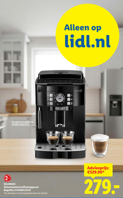  koffiezetapparaat 2 11 100 lidl.nl delonghi jaar volautomatisch magnifica geadviseerd 