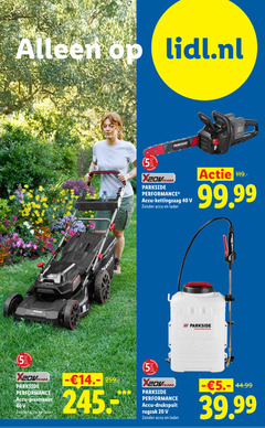  5 20 40 lidl.nl parkside year accu grasmaaier lader jahre kettingzaag iii drukspuit rugzak 