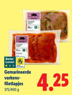 varkensfiletlapjes beter leven ge varken filetlapjes gemarineerde varkens 400 