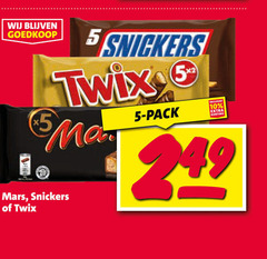  snickers twix mars chocoladerepen 5 10 pack 
