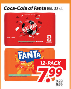  fanta coca-cola cola frisdrank 12 33 coca blik 330ml original taste orange this wrap recycled plastic and official partner pack help 