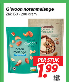 gwoon noten notenmelange zak notenmix gebrand hazelnoten walnoten varieert melange ongezouten stuk 