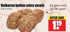  bolletjes 6 100 volkoren bollen vezels zak stuks 9 3 laag 