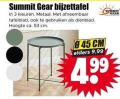  bijzettafel 3 summit gear kleuren metaal afneembaar tafelblad gebruiken dienblad hoogte ca. cm elders 