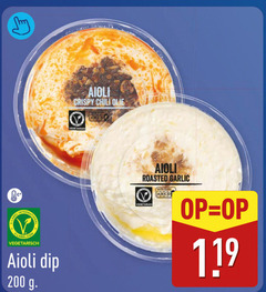  aioli 200 crispy chili olie vegetarian vegetarisch dip roasted garlic 