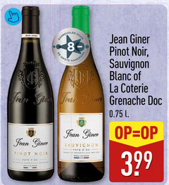 witte wijn rode 8 jean giner 00 hamersma pinot noir sauvignon blanc la grow grenache pays protegee l geographique france 