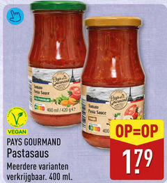  pastasaus 400 label tomato pasta sauce la pays gourmand ml ge meerdere funghi 