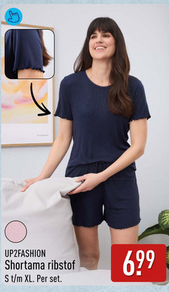  damesshortama nina elizabeth shortama ribstof xl 