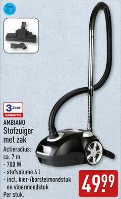 stofzuiger 4 7 700 3jaar zak actieradius ca. l borstelmondstuk vloermondstuk stuk 