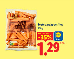  patat 400 oven groente ge zoete aardappelfriet nutri score 