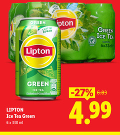  lipton ice tea 6 330 calories green sugar bruisend ml 