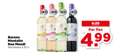  barone montalto rode wijn witte rose 8 flessen chardonnay pinot grigio nero fles 4 99 