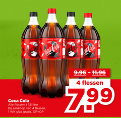 coca-cola cola 1 4 zero sugar original taste coca flessen 5 liter glas 