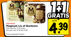  magnum ijslollies 1 6 min la pistache signature diepvries peche ijs bonbons soorten stuks pak peach 