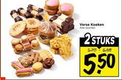  koeken markant verse soorten 2stuks 5 50 
