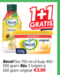  becel olie en vetten margarine 1 2 100 450 750 hart original 3x omega3 fles ml kuip 