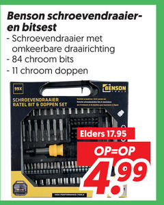  schroevendraaiers 11 benson schroevendraaier omkeerbare draairichting chroom bits doppen ratel bit high tools elders 