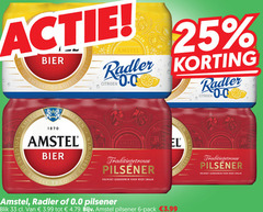  amstel radler bier blikjes alcoholvrij 6 25 33 35 1870 traditie 0.0 citroen bieren traditiegetrouw pilsener volmout blik 3.99 pack 