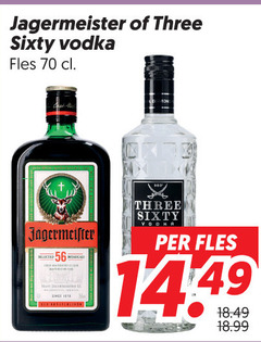  three sixty jagermeister wodka kruidenbitter vodka fles 