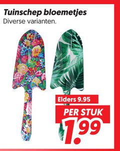  tuinhandgereedschap tuinschep bloemetjes elders stuk 
