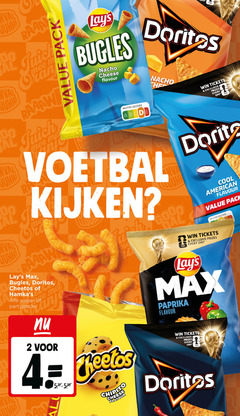 klik op dit plaatje voor een vergroting en voor vergelijkbare aanbiedingen gerelateerd aan
cheetos doritos lays zoutjes chips 2 4 20 fifa chan bugles nacho cheese flavour juhh nutri score win tickets prizes every day voetbal partypacks chipito good cool american pack paprika cheetos doritos lays zoutjes chips 2 4 20 fifa chan bugles nacho cheese flavour juhh nutri score win tickets prizes every day voetbal partypacks chipito good cool american pack paprika