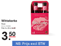  wittekerke rose bier 4 25 rosee pak fruite fine originele fruity pink beerkoekjes 4x 