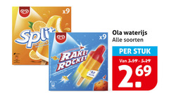  ola ijslollies waterijs 40 rake rocket soorten stuk 