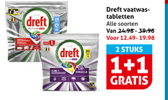  dreft vaatwasmiddel 1 2 20 25 30 platinum no.1 miracle vaatwas tabletten soorten stuks 