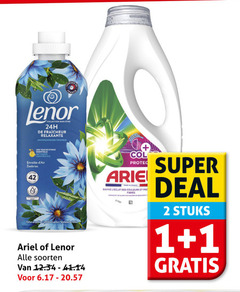 klik op dit plaatje voor een vergroting en voor vergelijkbare aanbiedingen gerelateerd aan
ariel lenor wasverzachter wasmiddel 1 2 42 fraicheur relaxante touche essentielle zeebries soorten protec des couleurs pro super deal stuks ariel lenor wasverzachter wasmiddel 1 2 42 fraicheur relaxante touche essentielle zeebries soorten protec des couleurs pro super deal stuks