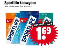  sportlife kauwgom 4 pak stuks 