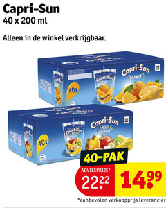  capri-sun fruitdrank 40 200 capri sun ml capris orange multi vitamin 100ml pak 