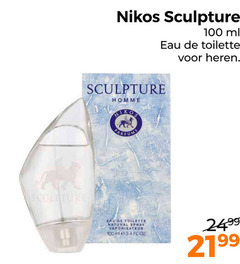  nikos eau de toilette 100 sculpture ml heren homme natural spray vaporisateur oz 