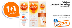  1 2 5 24 50 55 vision sensitive expert kids zonbescherming gevoelige huid hypoallergeen minerale filters waterbestendig uva uvb hoog formule every day suncare parfum plakt face anti natural glow uur hydratatie antispot protection technology rijke fluid water bestendig spf50 ml 